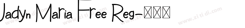 Jadyn Maria Free Reg字体转换